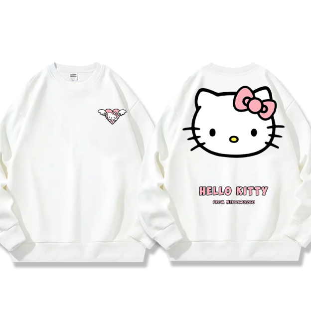 HelloKitty 秋冬新款 親子情侶裝圓領長袖