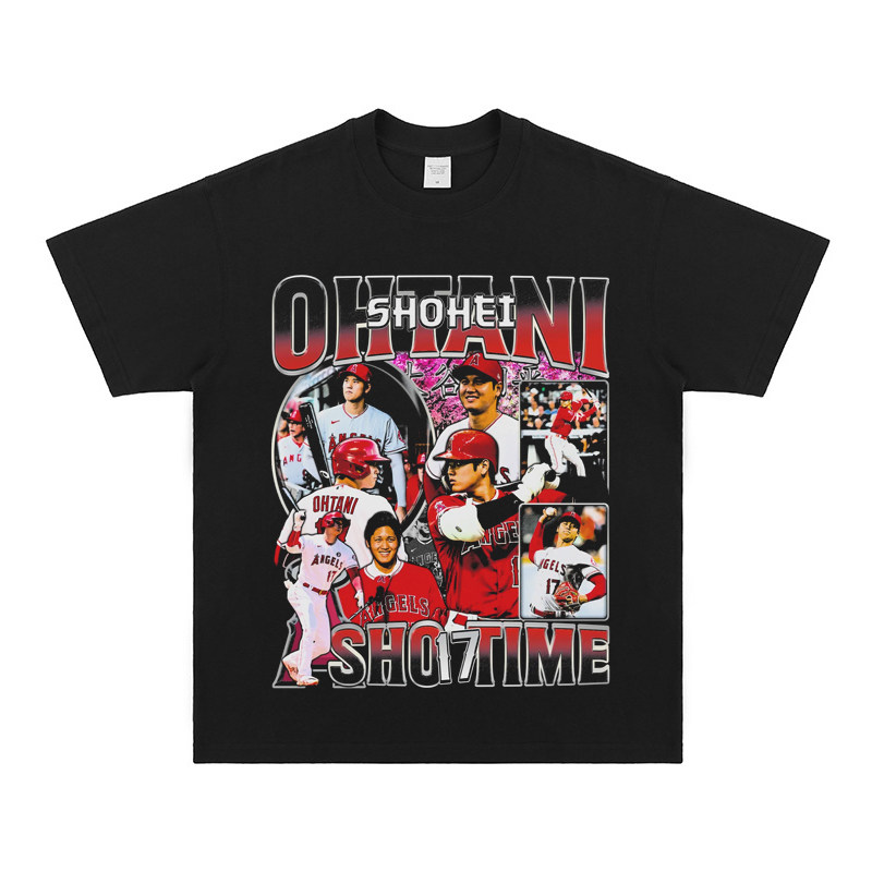 大谷翔平 Shohei Ohtani 美式复古純棉短袖T恤
