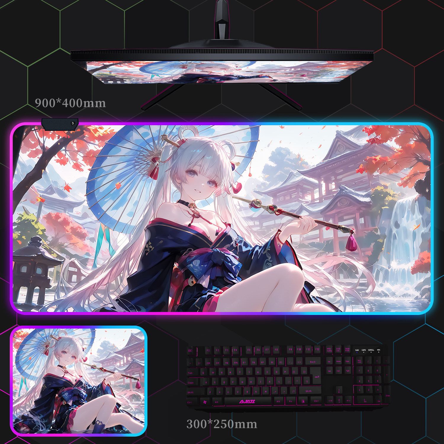 超時空輝耀姬 主題桌墊 布質滑鼠墊