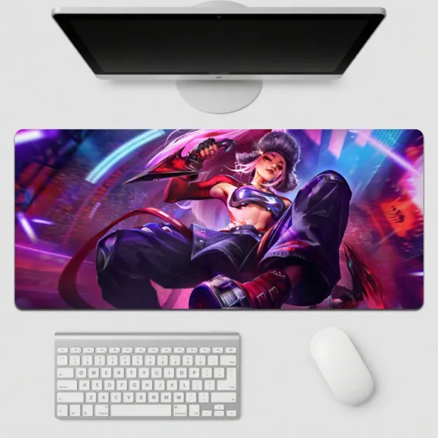英雄聯盟 LOL K/DA Firestarter 加大滑鼠墊｜電競遊戲桌墊