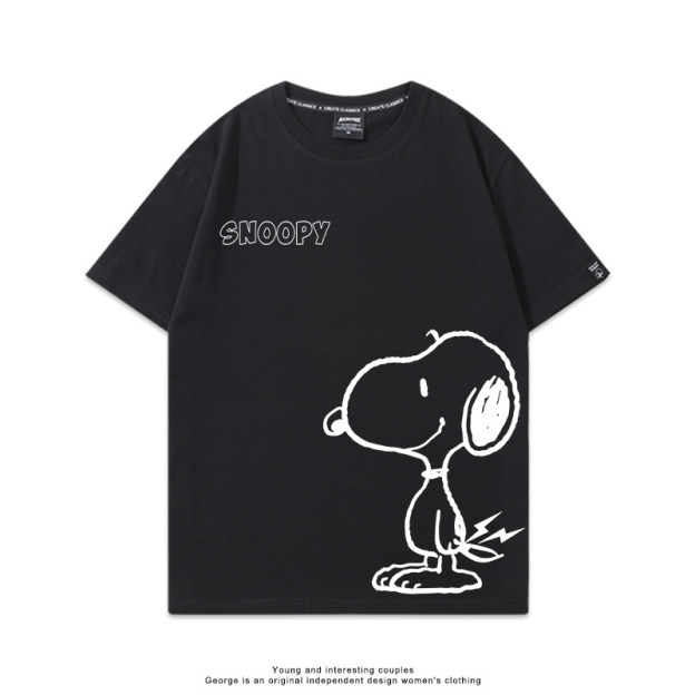 史努比 Snoopy 美式卡通純棉短袖T恤