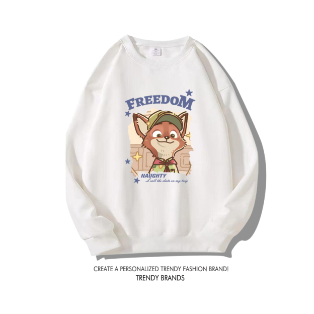 動物方城市 秋冬新款 親子情侶裝圓領長袖