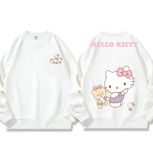 HelloKitty 秋冬新款 親子情侶裝圓領長袖