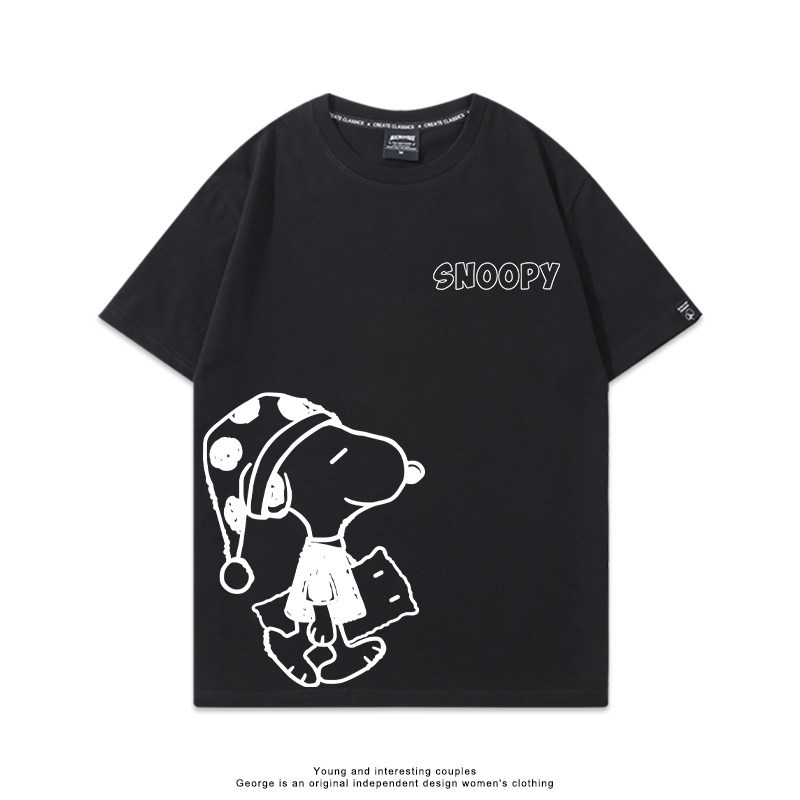 史努比 Snoopy 美式卡通純棉短袖T恤