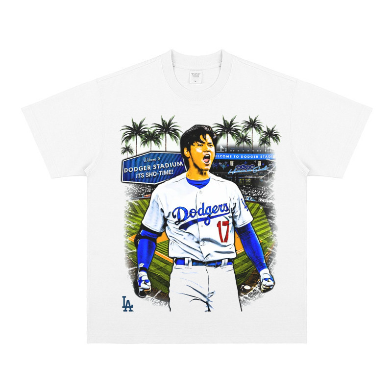 大谷翔平 Shohei Ohtani 美式复古純棉短袖T恤