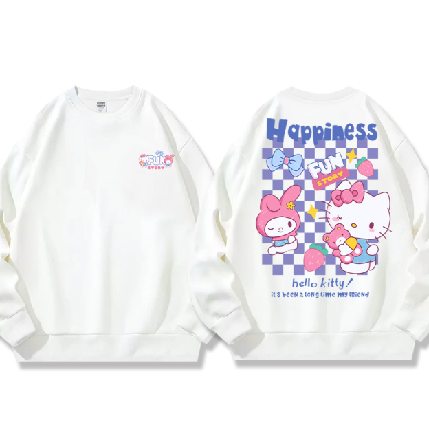 HelloKitty 秋冬新款 親子情侶裝圓領長袖