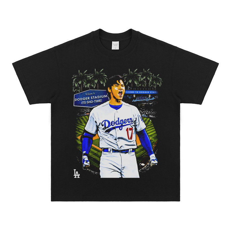 大谷翔平 Shohei Ohtani 美式复古純棉短袖T恤