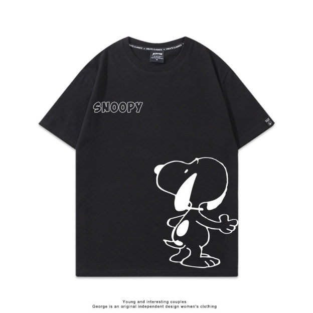 史努比 Snoopy 美式卡通純棉短袖T恤