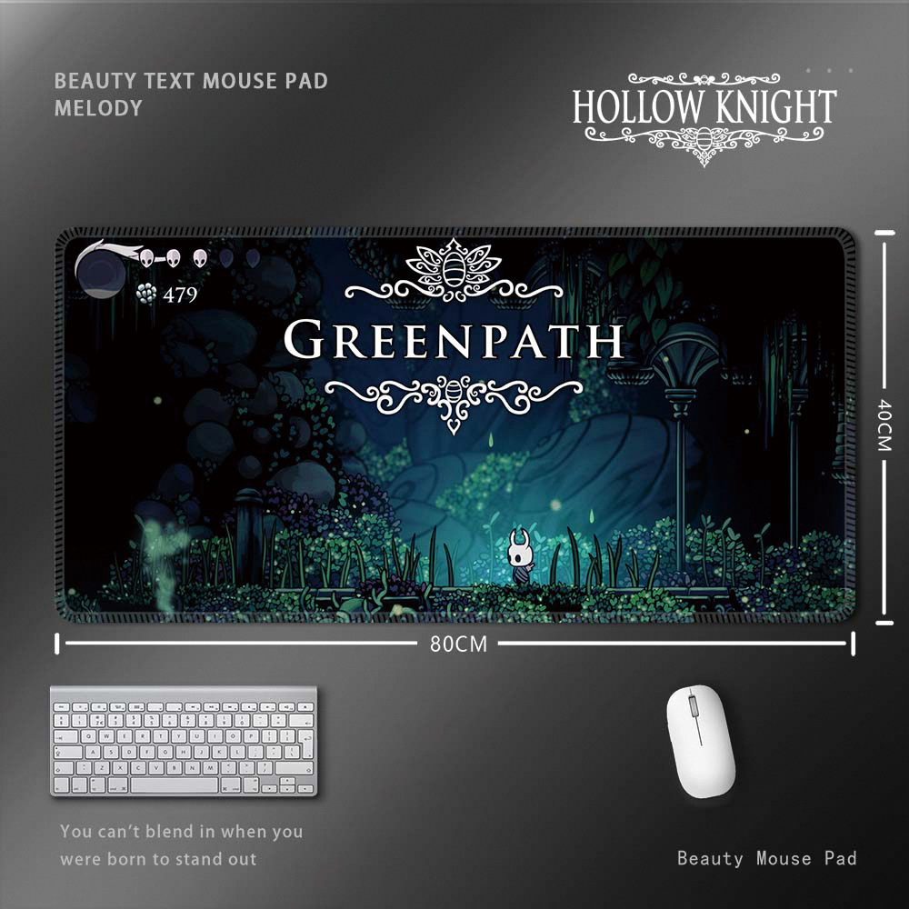 空洞騎士 Hollow Knight 滑鼠墊｜超大尺寸遊戲桌墊 電腦鍵盤墊 收藏周邊