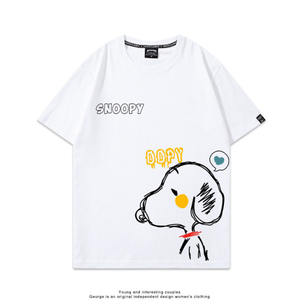 史努比 Snoopy 美式卡通純棉短袖T恤