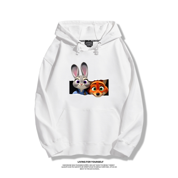 動物方城市新款 親子情侶男女連帽衛衣