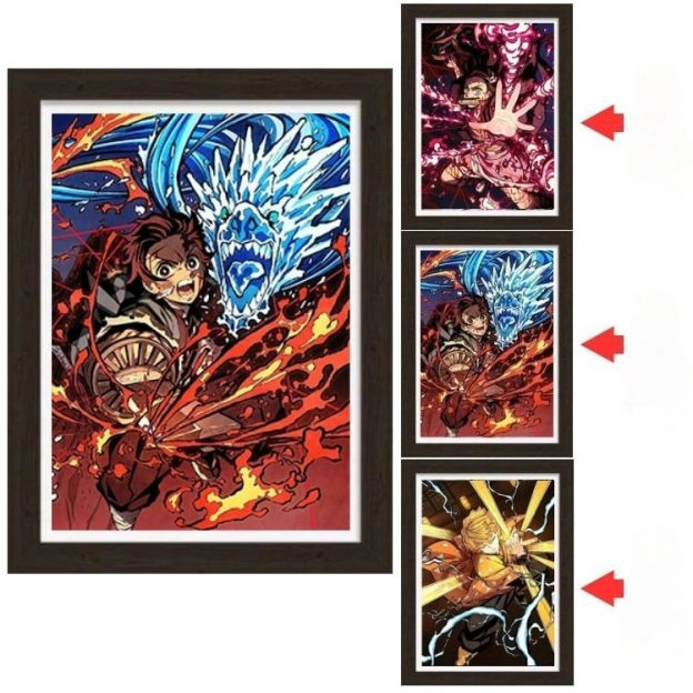 【大合集】動漫電影遊戲裸眼3D立體裝飾畫