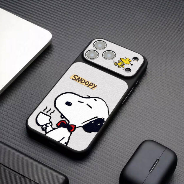 史努比 Snoopy 高端皮紋手機殼｜MagSafe磁吸防摔保護套