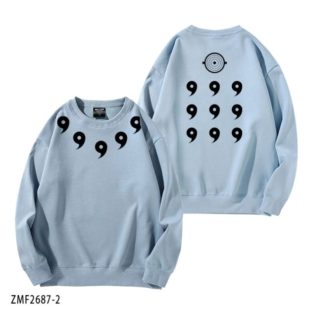 火影忍者宇智波斑六道模式 秋冬新款 親子情侶裝圓領長袖