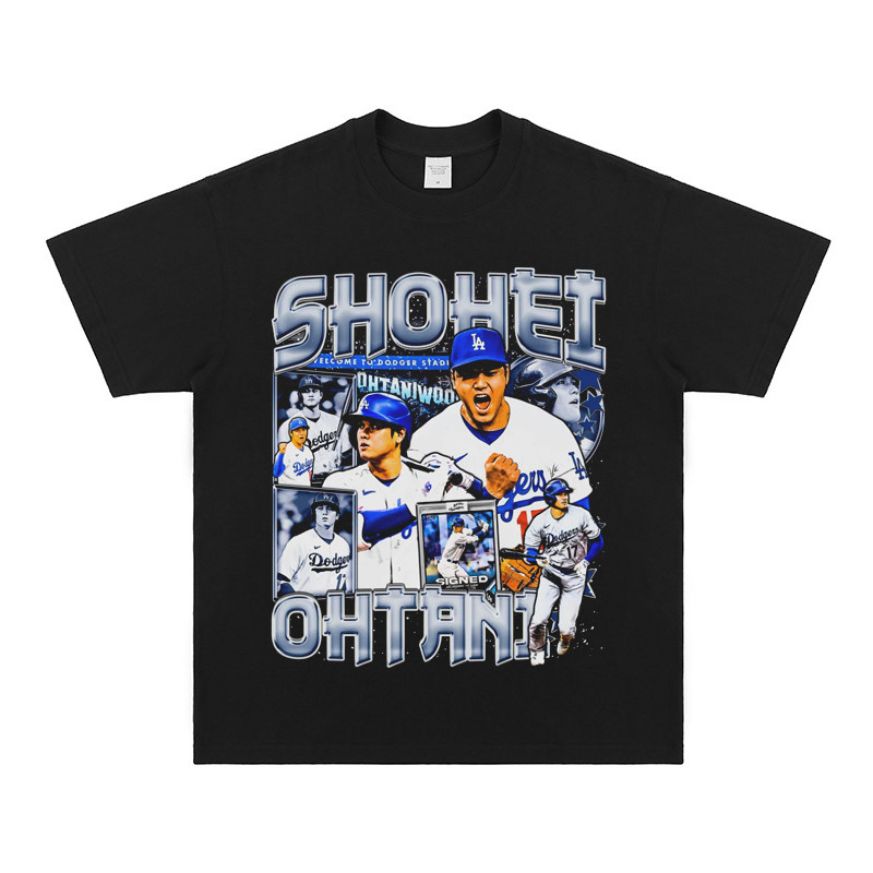 大谷翔平 Shohei Ohtani 美式复古純棉短袖T恤