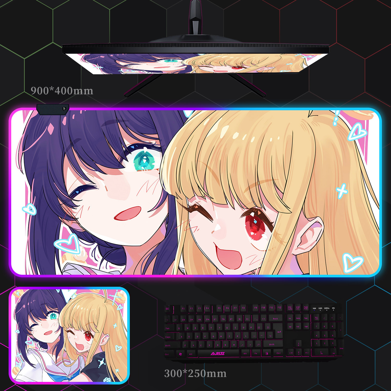 超時空輝耀姬 主題桌墊 布質滑鼠墊