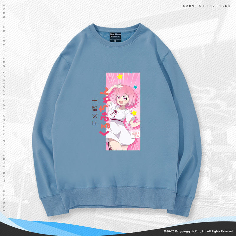 fx戰士久留美聯名男女同款情侶親子 圓領長袖