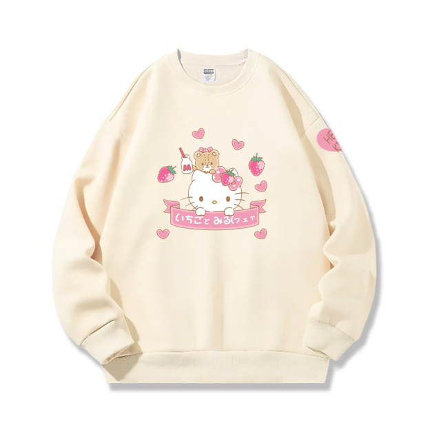 HelloKitty 秋冬新款 親子情侶裝圓領長袖