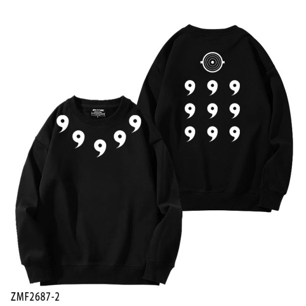 火影忍者宇智波斑六道模式 秋冬新款 親子情侶裝圓領長袖