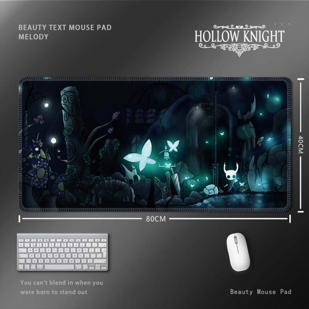 空洞騎士 Hollow Knight 滑鼠墊｜超大尺寸遊戲桌墊 電腦鍵盤墊 收藏周邊