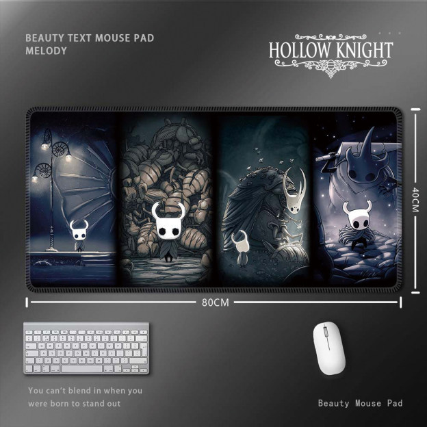空洞騎士 Hollow Knight 滑鼠墊｜超大尺寸遊戲桌墊 電腦鍵盤墊 收藏周邊