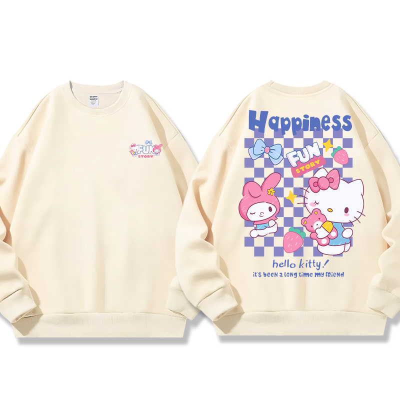 HelloKitty 秋冬新款 親子情侶裝圓領長袖