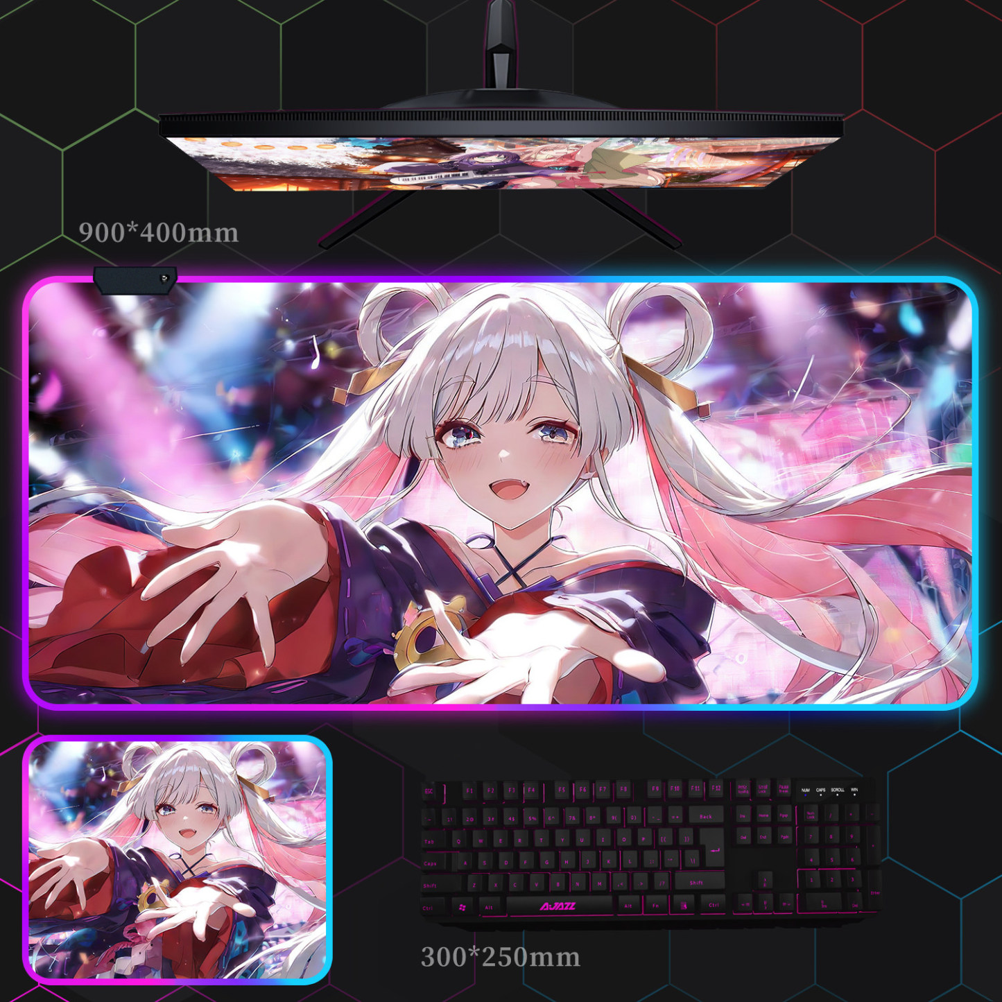 超時空輝耀姬 主題桌墊 布質滑鼠墊