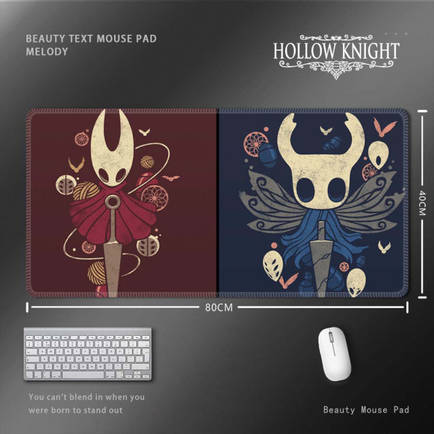 空洞騎士 Hollow Knight 滑鼠墊｜超大尺寸遊戲桌墊 電腦鍵盤墊 收藏周邊