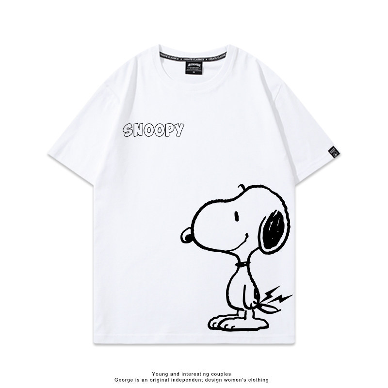 史努比 Snoopy 美式卡通純棉短袖T恤