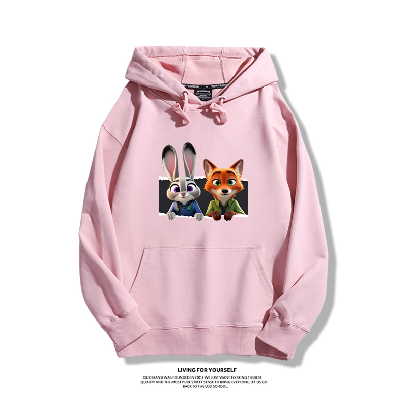 動物方城市新款 親子情侶男女連帽衛衣