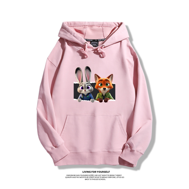 動物方城市新款 親子情侶男女連帽衛衣