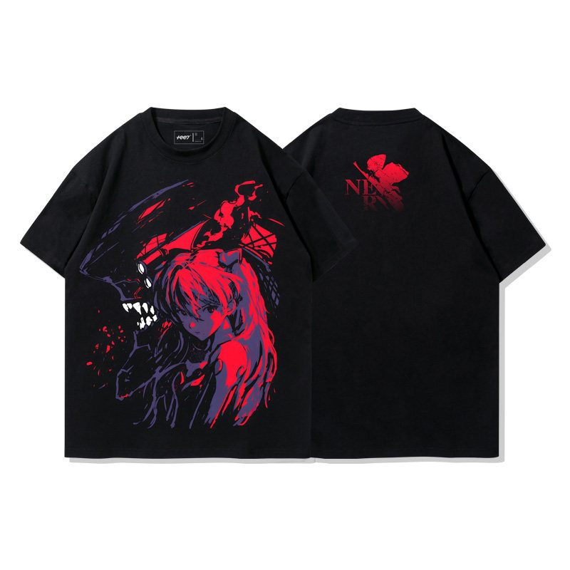 灌籃高手湘北全國大賽出征水洗做舊 2026親子情侶男女同款 印花水洗短袖