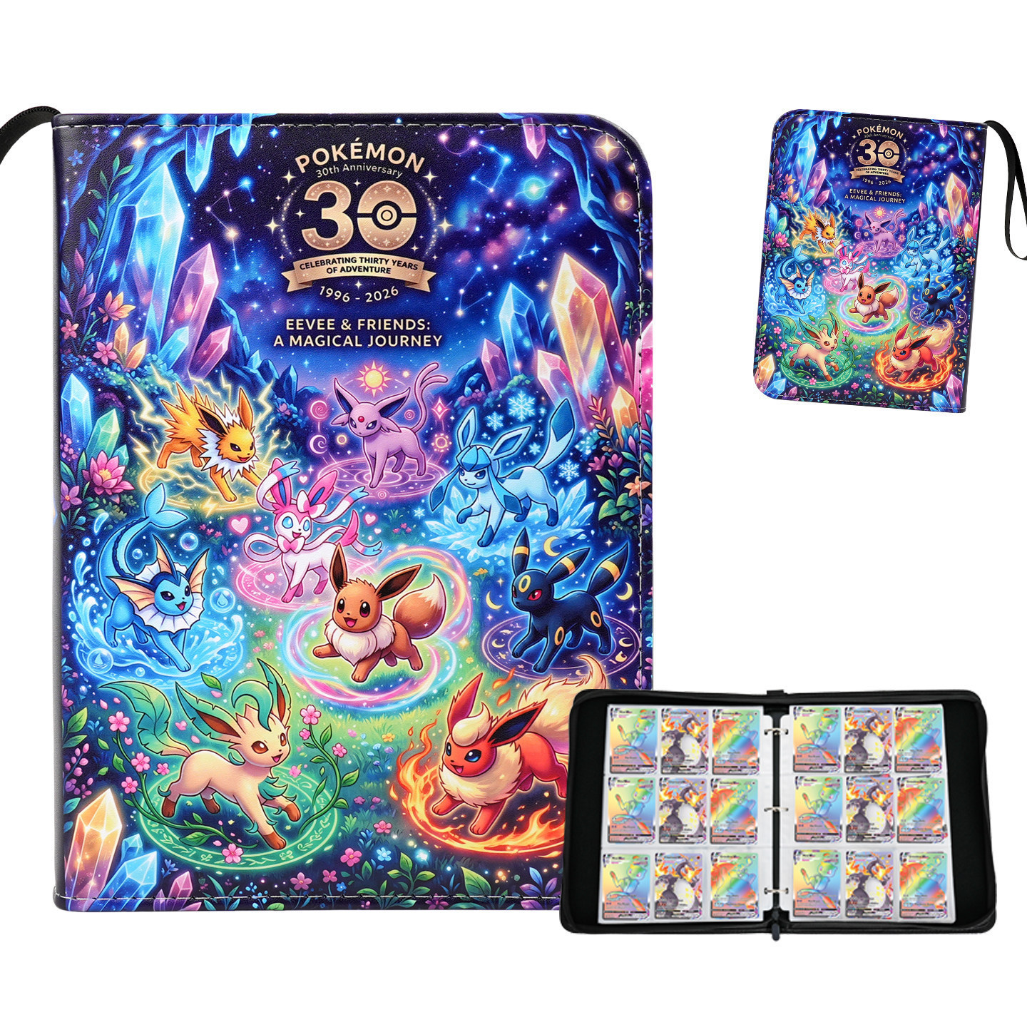 寶可夢 PTCG 30週年卡片收藏冊｜30th 豪華皮質卡冊・神奇寶貝卡牌收納冊