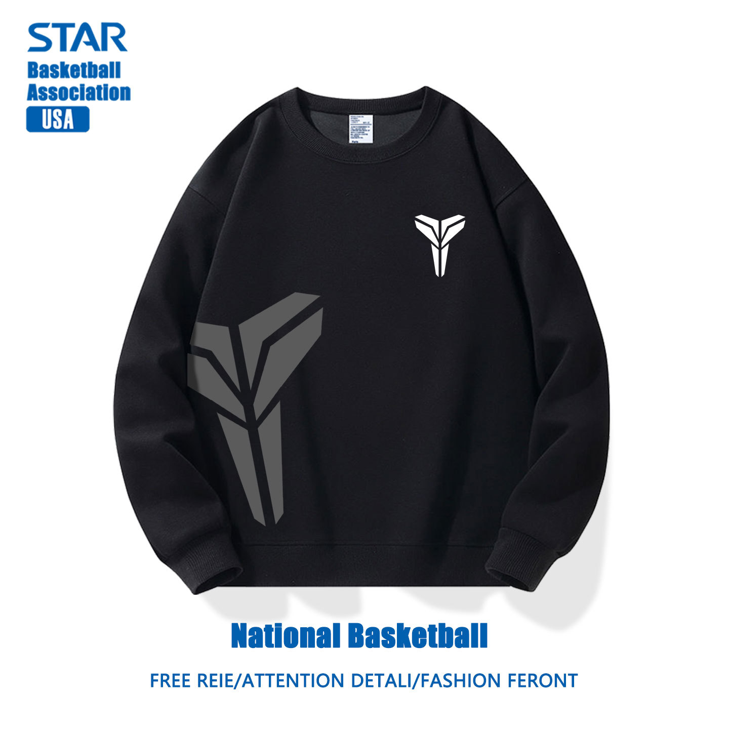 美式籃球 秋冬新款 親子情侶裝圓領長袖