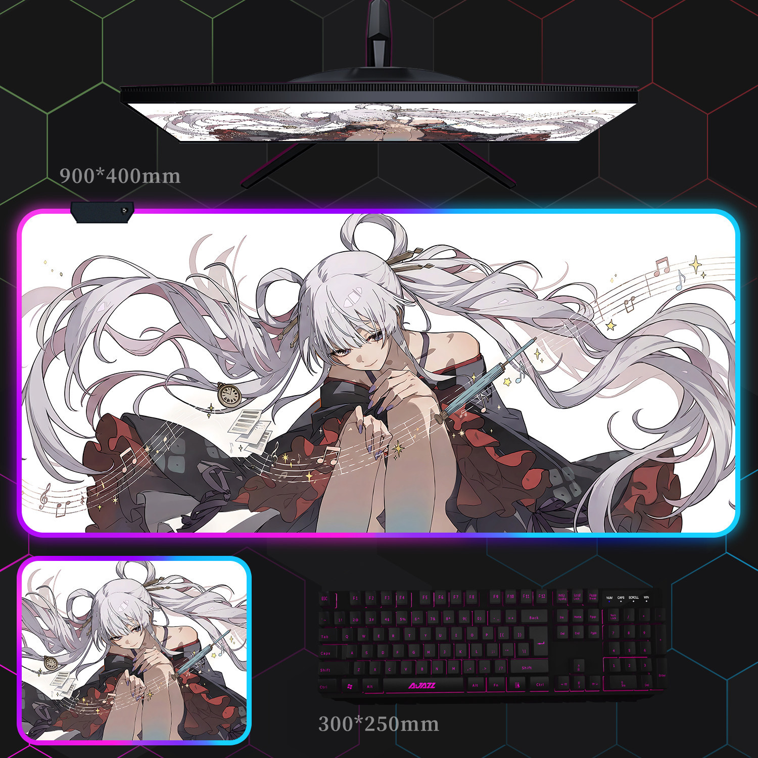 超時空輝耀姬 主題桌墊 布質滑鼠墊