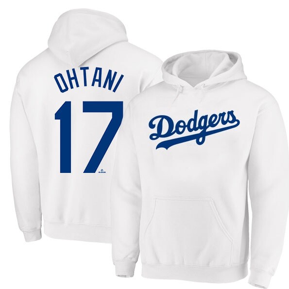 MLB 道奇隊 17號大谷翔平連帽外套｜Dodgers Ohtani 棒球風衛衣