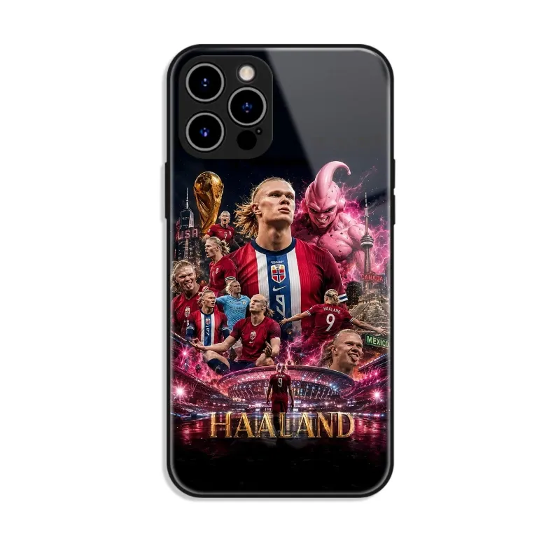 哈蘭德 Haaland 高清鋼化玻璃手機殼