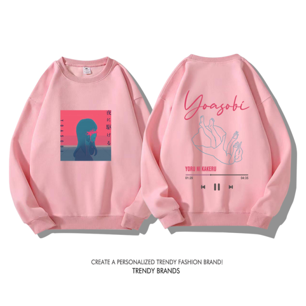 Yoasobi樂隊 秋冬新款 親子情侶裝圓領長袖