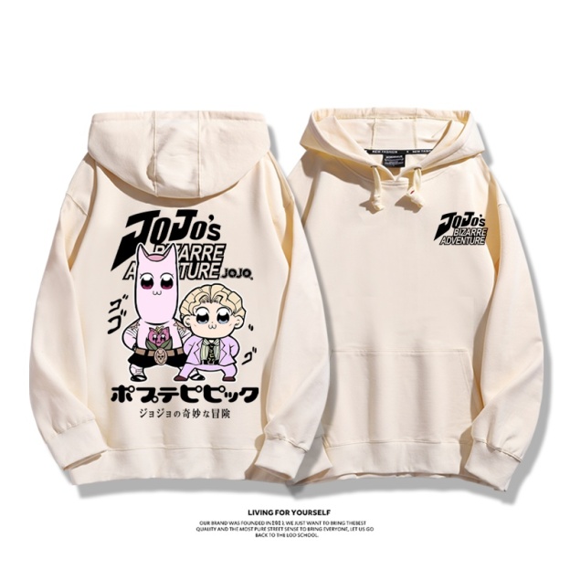 jojo吉良吉影聯動pop子和pipi美新款 親子情侶男女連帽衛衣