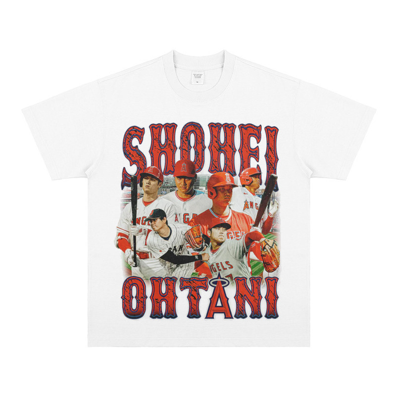 大谷翔平 Shohei Ohtani 美式复古純棉短袖T恤