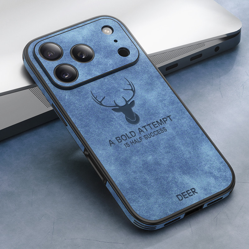 輕奢羊巴皮麋鹿磁吸手機殼