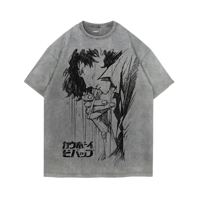 Cowboy星際牛仔水洗做舊 2026親子情侶男女同款 印花水洗短袖