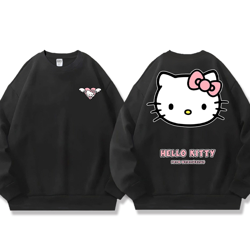 HelloKitty 秋冬新款 親子情侶裝圓領長袖