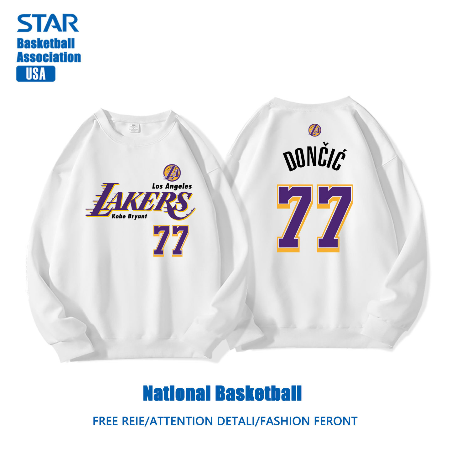 美式籃球 秋冬新款 親子情侶裝圓領長袖