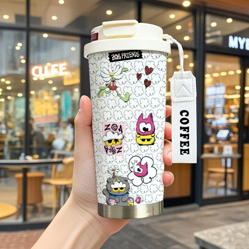 ZOA 貓咪×權志龍保溫杯｜GD 潮流隨行水杯・日常外出杯