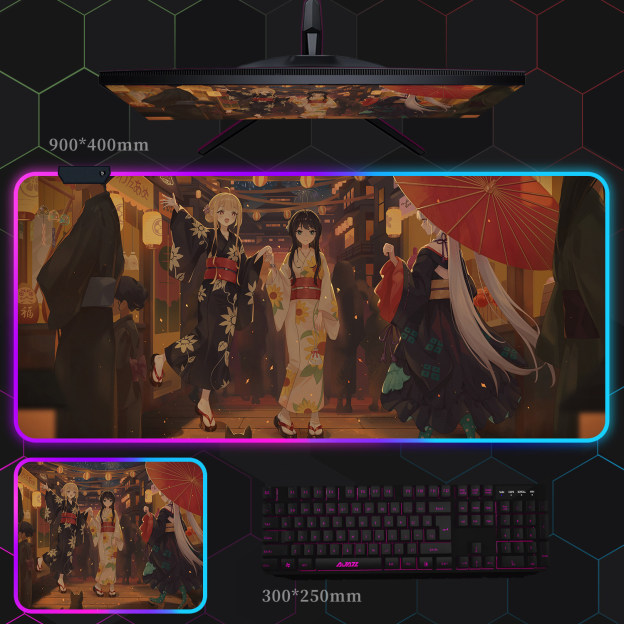 超時空輝耀姬 主題桌墊 布質滑鼠墊