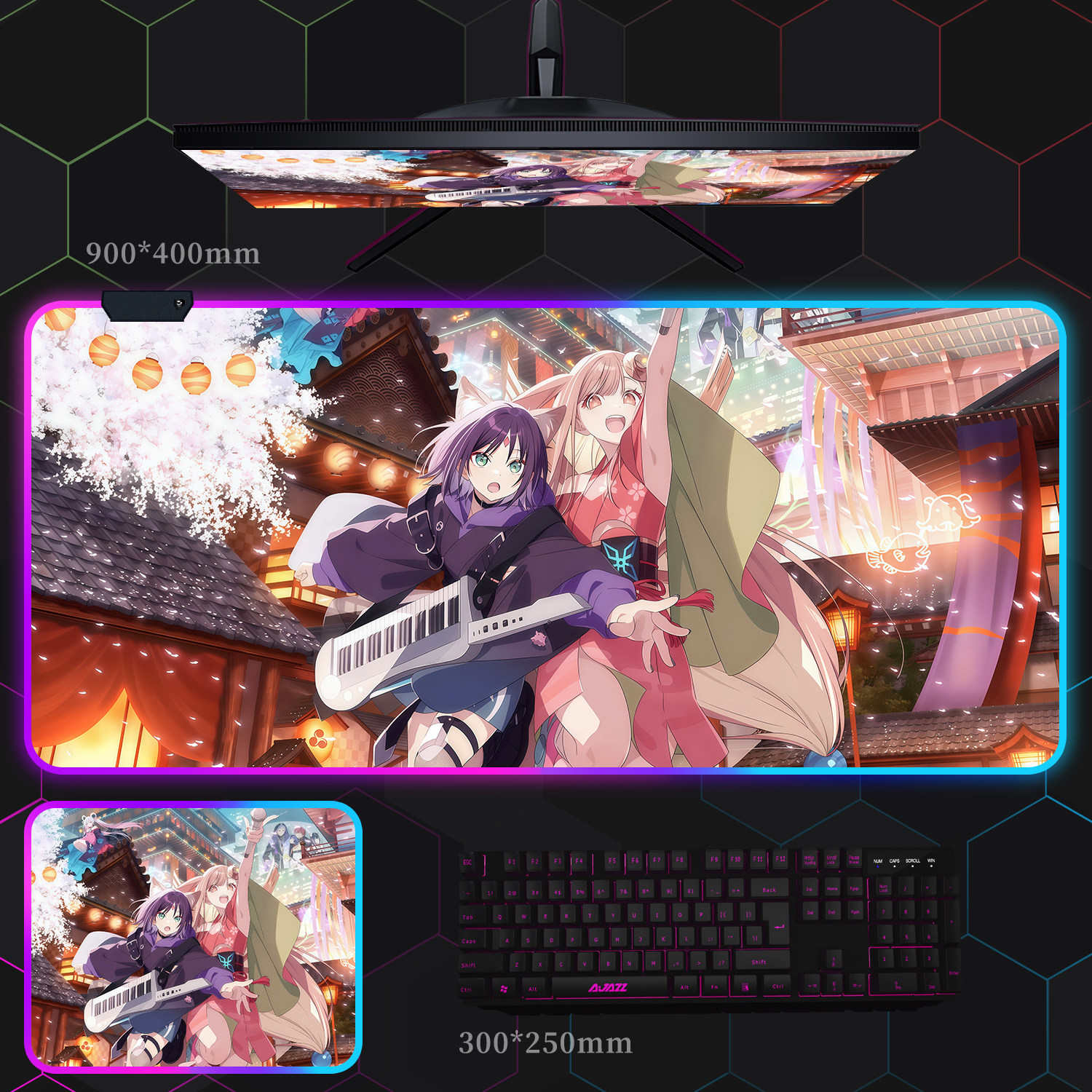 超時空輝耀姬 主題桌墊 布質滑鼠墊