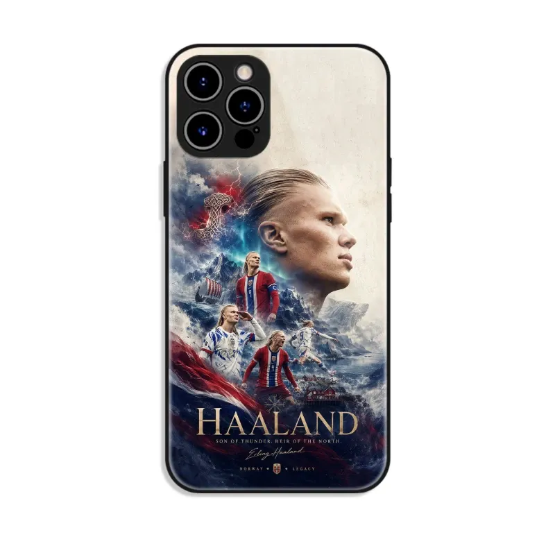 哈蘭德 Haaland 高清鋼化玻璃手機殼
