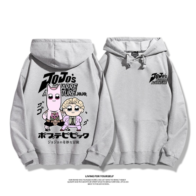 jojo吉良吉影聯動pop子和pipi美新款 親子情侶男女連帽衛衣