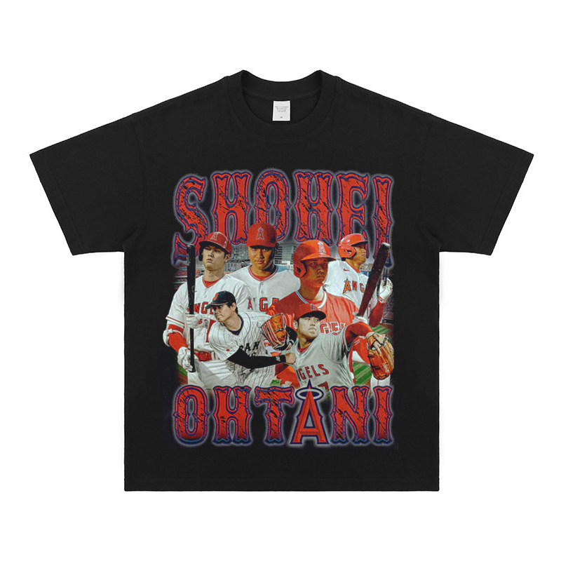 大谷翔平 Shohei Ohtani 美式复古純棉短袖T恤